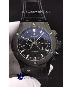 Hublot Classic Fusion Chronograph Ceramic Casing/Bezel Carbon Dial 1:1 Mirror Replica Watch 