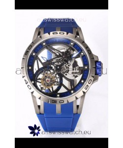 Roger Dubuis Excalibur Spider Flying Tourbillon Skeleton Titanium Casing 45MM 1:1 Mirror Swiss Watch