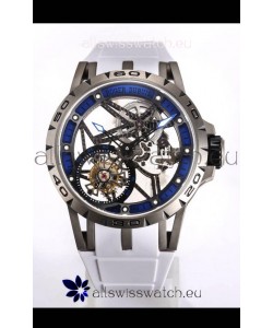 Roger Dubuis Excalibur Spider Flying Tourbillon Skeleton Titanium Casing 45MM 1:1 Mirror Swiss Watch