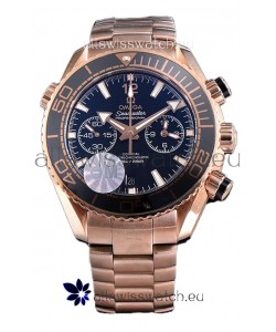 Omega Seamaster Planet Ocean 600M Sedna Gold 45.5MM 1:1 Mirror Replica Watch 