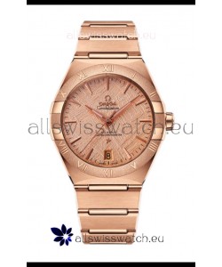 Omega Co-Axial Constellation Rose Gold Meteorite Dial 1:1 Mirror Replica 41MM