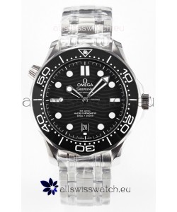 Omega Seamaster Super Clone 300M Master Chronometer Black Swiss 904L Steel Watch