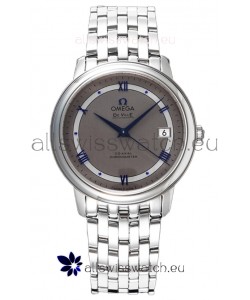 Omega De Ville Co-Axial Chronometer 36.8MM Swiss Replica Watch in Dark Grey Dial 