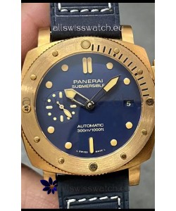 Panerai Submersible PAM01074 Blue Abisso Edition 1:1 Mirror Replica Watch in Blue Dial 42MM