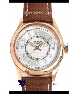 Patek Philippe Calatrava 6007R Steel Dial Rose Gold 1:1 Mirror Replica Watch