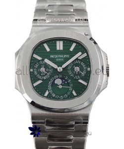 Patek Philippe Nautilus 5740 Perpetual Calendar Stainless Steel Green Dial Swiss Replica Watch 