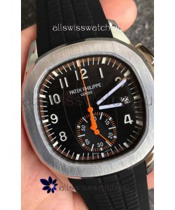 Patek Philippe Aquanaut 5968 Chronograph Steel Casing Orange Hands Watch in Swiss Automatic Movement