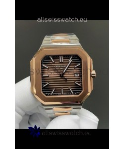 Patek Philippe Cubitus 5821 Two Tone Casing Brown Dial Swiss Replica Watch 