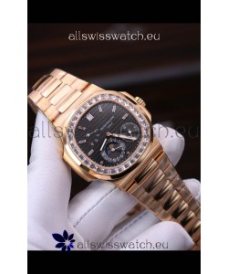 Patek Philippe Nautilus 5712R 1:1 Quality Swiss Replica Watch in Black Dial