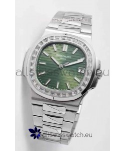 Patek Philippe Nautilus 5711/1A-014 1:1 Mirror Swiss Replica Watch in Green Dial 904L Steel 