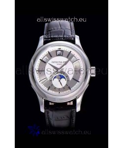 Patek Philippe 5205-001 Complications MoonPhase 1:1 Mirror Swiss Replica Watch Steel Grey Dial