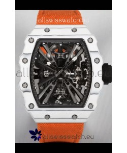 Richard Mille RM12-01 White Carbon Fiber Case Genuine Tourbillon Movement 1:1 Mirror Replica Watch
