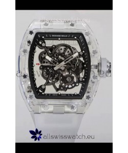 Richard Mille RM055 Transparent Sapphires Casing with Genuine Tourbillon Super Clone Watch