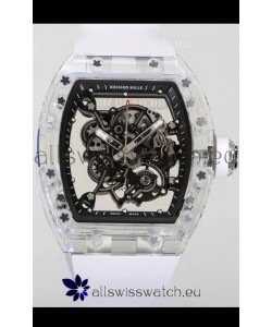 Richard Mille RM055 Transparent Sapphires Casing with Genuine Tourbillon Super Clone Watch