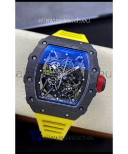 Richard Mille RM35-02 Rafael Nadal Carbon Fiber Casing with Genuine Tourbillon Super Clone Watch