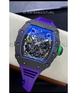 Richard Mille RM35-02 Rafael Nadal Carbon Fiber Casing with Genuine Tourbillon Super Clone Watch