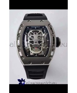 Richard Mille RM052 Skull Genuine Tourbillon Edition Watch in Titanium Casing 