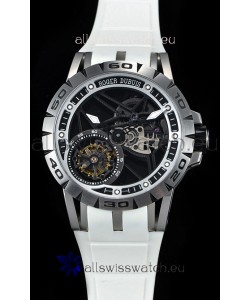 Roger Dubuis Excalibur Spider Flying Tourbillon Skeleton Titanium Casing 1:1 Mirror Swiss Watch