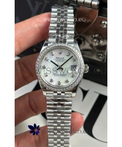 Rolex Super Clone Datejust ETA 2688 Movement 31MM Stainless Steel Case Pearl Dial Watch