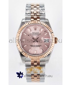 Rolex Super Clone Datejust ETA 2688 Movement 31MM Two Tone Rose Gold Swiss Champange Dial