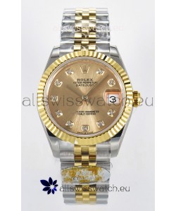Rolex Super Clone Datejust ETA 2688 Movement 31MM Two Tone Yellow Gold Casing and Dial 
