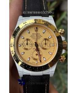 Rolex Cosmograph Daytona DiW Golden Essence Carbon Fiber Watch Cal.4130 Movement