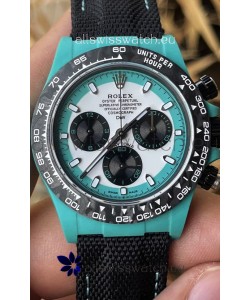 Rolex Cosmograph Daytona DiW CELESTE INVERT Edition Carbon Fiber Watch - Cal.4130 Movement