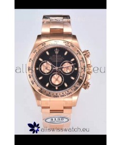 Rolex Cosmograph Daytona M116505-0008 Rose Gold Original Cal.4130 Movement - 904L Steel Watch
