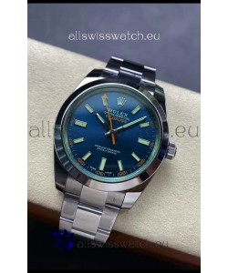 Rolex Milgauss 116400M Swiss Watch with BLUE Dial - Ultimate 904L Steel Watch