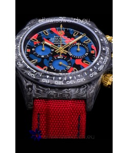 Rolex Daytona DiW Edition Multicolored Dial Edition Forged Cabon Casing 1:1 Mirror Replica