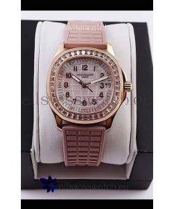 Patek Philippe Aquanaut LUCE 5072R-001 Swiss Replica Watch in Pearl Dial 35.6MM 