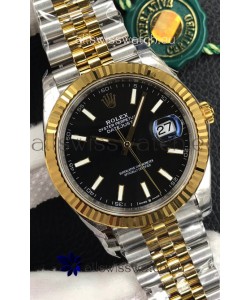 Rolex Datejust 126333 41MM Cal.3135 Swiss 1:1 Mirror Replica Watch in 904L Black Dial 