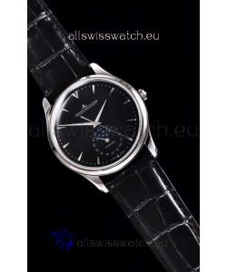Jaeger LeCoultre Master Ultra Thin Moon Stainless Steel 1:1 Mirror Replica Watch 