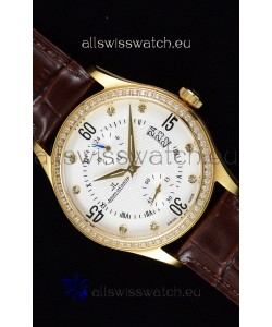 Jaeger LeCoultre Master Control Yellow Gold Swiss Replica Watch 