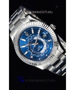 Rolex SkyDweller Swiss Watch in Steel Case - DIW Edition Blue Dial 
