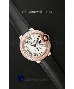 Cartier Swiss Ladies Replica Watch in Rose Gold Casing