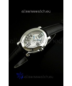 Chopard Happy Sport Swiss Replica Watch in Black Strap