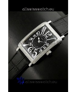 Franck Muller Long Island Japanese Replica Watch in Black Dial