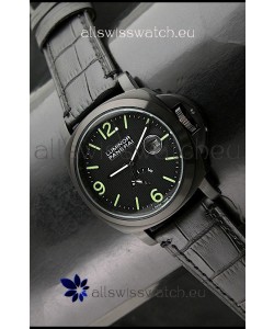 Panerai Luminor Power Reserve Japanese Automatic Watch in Black