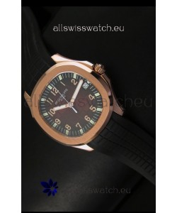 Patek Philippe Aquanaut Rose Gold in Brown Dial Watch - 1:1 Mirror Replica