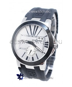 Ulysse Nardin Executive Dual Time Japanese Replica Watch in White Dial