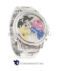 Jacob & Co Diamond Japanese Replica Watch in Multi Color Dial