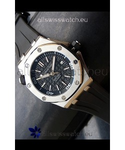 Audemars Piguet Scuba Japanese Replica Watch Black Dial