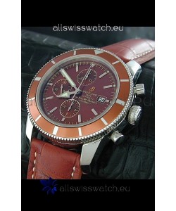 Breitling Superocean Swiss Replica Watch in Brown Dial