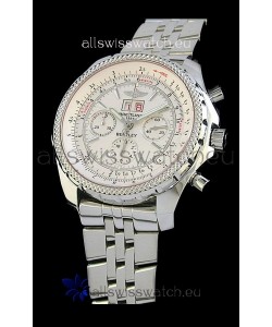 Breitling Bentley 6.75 in Swiss Replica Watch in Off White Dial