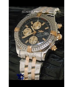 Breitling Windrider Swiss Replica Watch in Black Dial Two tone Casing