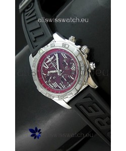 Breitling Chronomat Swiss Replica Watch in Rubber Strap