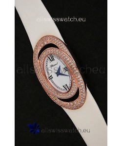 Chopard Xtravagza Swiss Replica Watch in White Strap