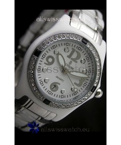Corum Imitation Ceramics Japanese Replica Watch in White Dial
