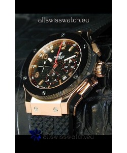 Hublot Big Bang Swiss Replica Watch in Rose Gold Case